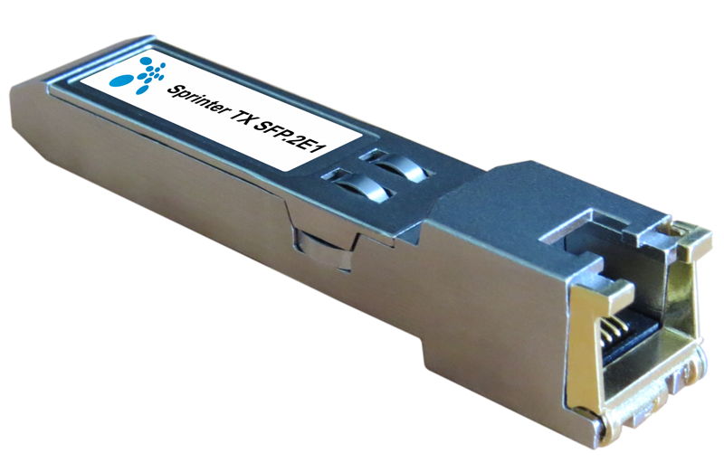 Sprinter TX SFP.2Е1 (2 интерфейса Е1, питание от коммутатора)
